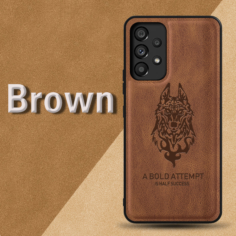 Case for Samsung Galaxy A53 4G/5G Phone Case Soft TPU Samsung Galaxy A53 4G/5G Phone Case(Samsung Galaxy A53 4G-tiepi-wolf-hei)