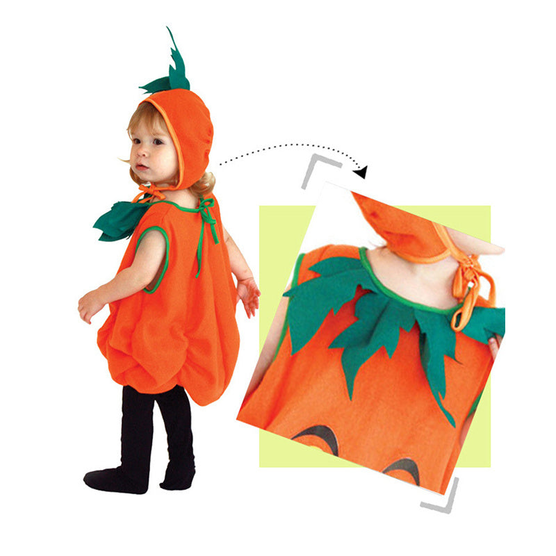Halloween Pumpkin Costume for Kids, Toddler Infant Baby Halloween Costume Outfit Set