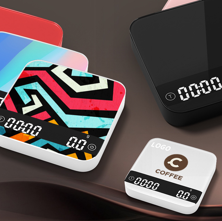 intelligent electronic scale. coffee timing scale kitchen scale household electronic scale 0.3-2000g