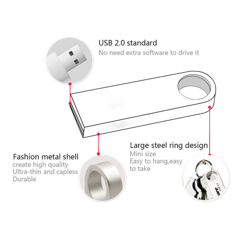 USB2.0 Sliver Golden metal pen drive 16GB USB Flash Drive 16GB memory stick flash card u disk