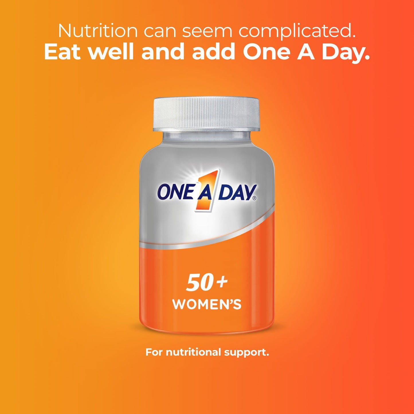 One A Day Women's 50+ Multivitamin Tablets for Women; 100 Count