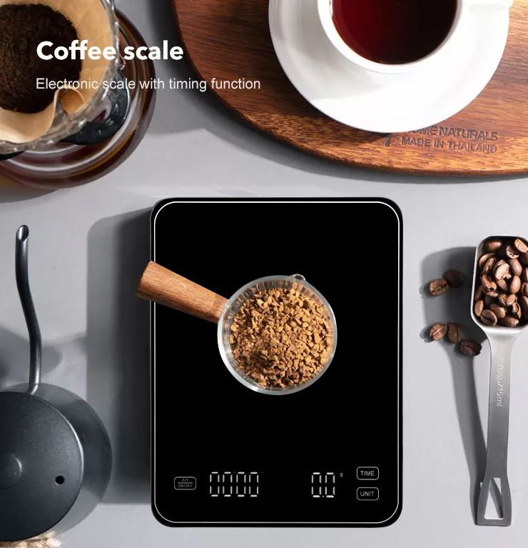 Electronic balance scale. Commercial electronic scale 3000g, coffee timing scale