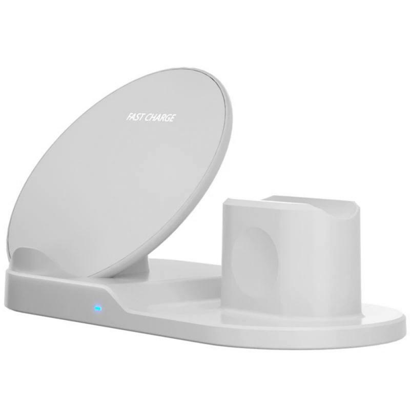 3 In 1 Wireless Charger Stand Quick Charging Dock Station For IPhone Apple Airpods For Samsung S10 S9 10W Fast Charging