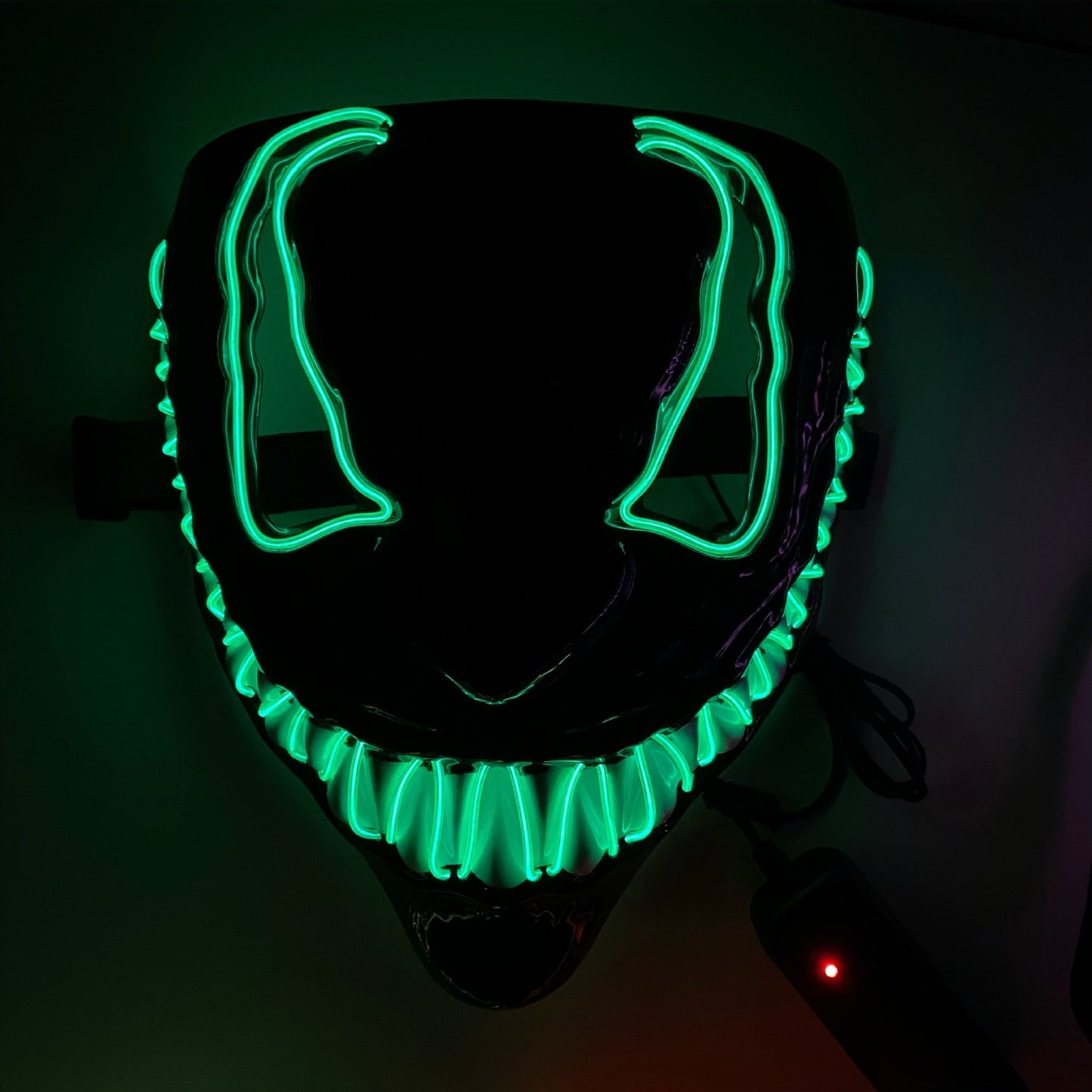 Halloween Mask LED Light Up Mask for Adults Neon Glow Masks