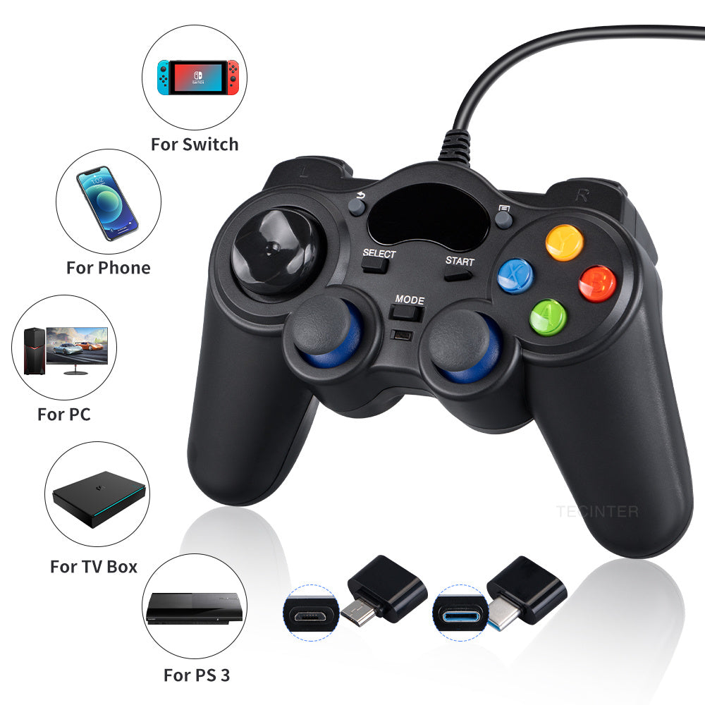 USB Wired Vibration Gamepad Joystick For PC Controller For Windows 7 / 8 / 10 Not for Xbox 360 Joypad with high quality