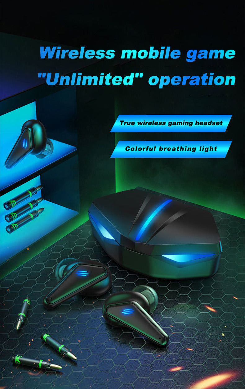 Wireless Gaming Earbuds, Low-Latency Bluetooth Earbuds, Active Noise Cancelation