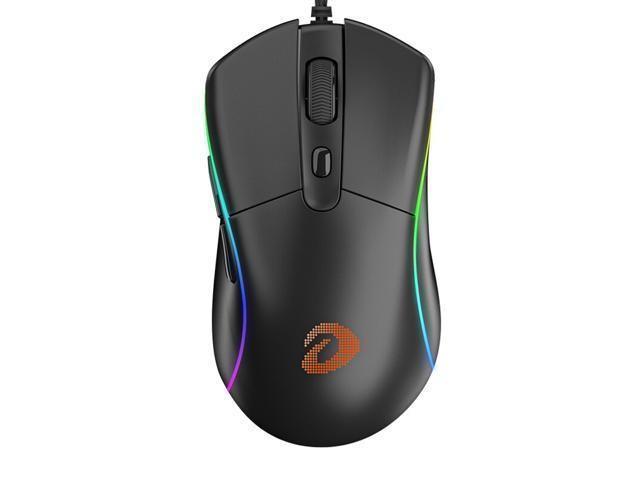 Dareu A960 Wired Gaming Mouse RGB Mouse Lightweight Design 65g Lightweight Mouse Black