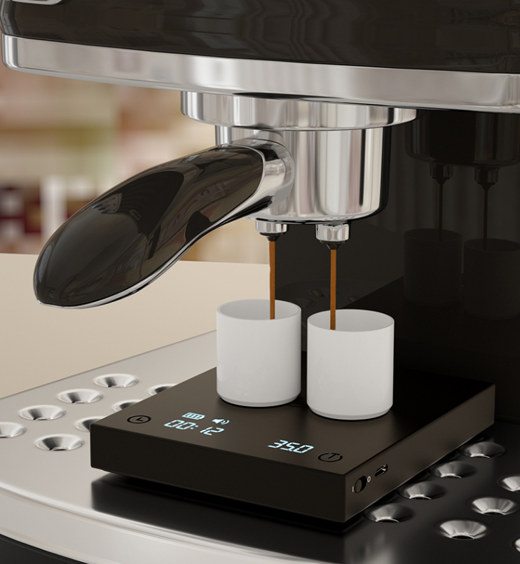 multifunction electronic scale. 0.3-2000g Kitchen baking scale quantity coffee timing scale