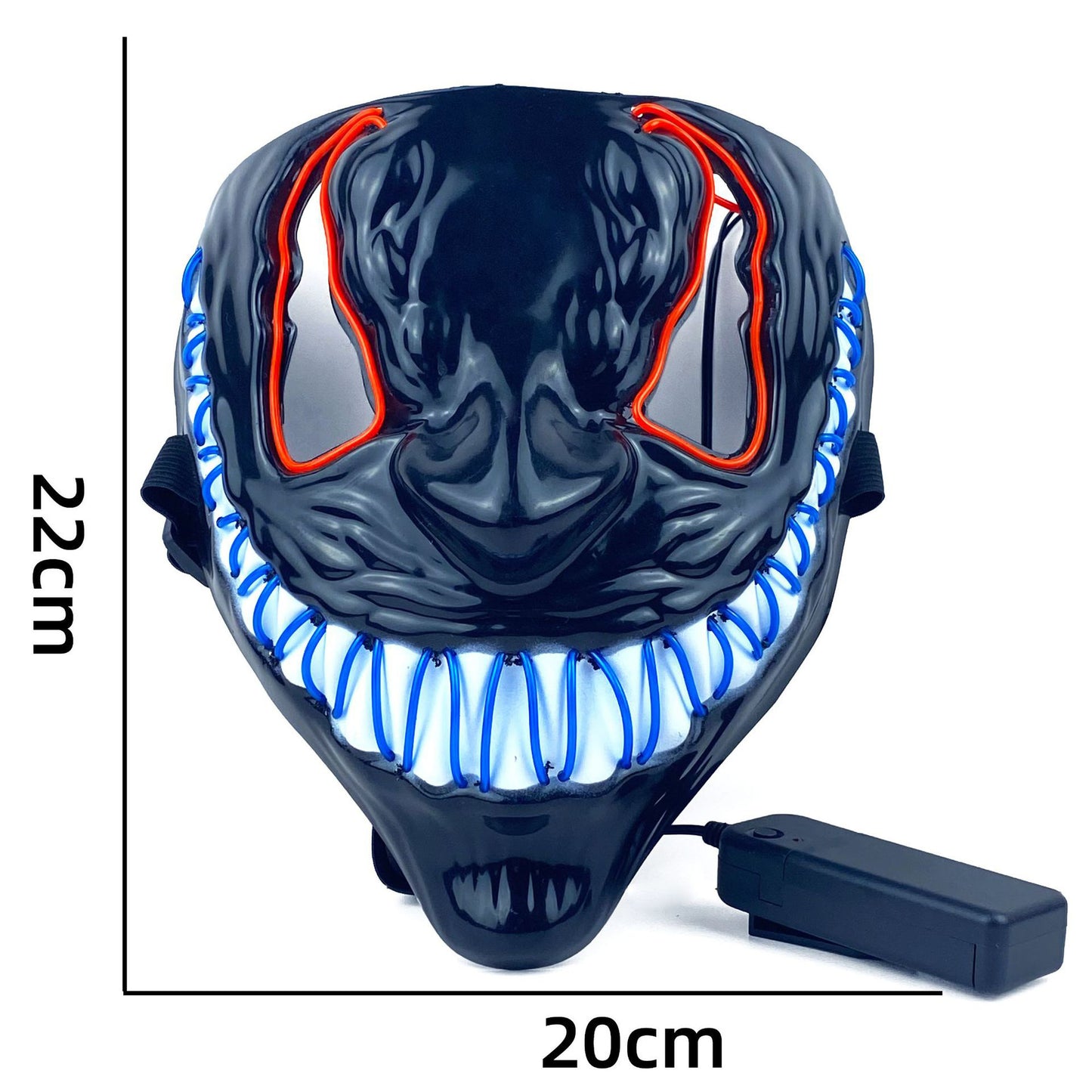 Halloween Mask LED Light Up Mask for Adults Neon Glow Masks