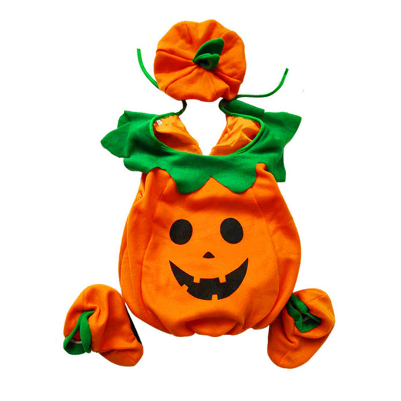 Halloween Pumpkin Costume for Kids, Toddler Infant Baby Halloween Costume Outfit Set