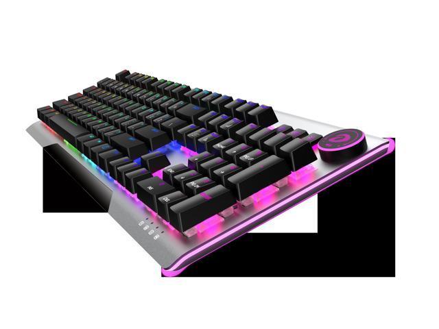 Dareu EK925 II Mechanical Gaming Keyboard RGB LED Rainbow Backlit Wired Keyboard with Yellow Switches for Windows Gaming PC (104 Keys; Black)