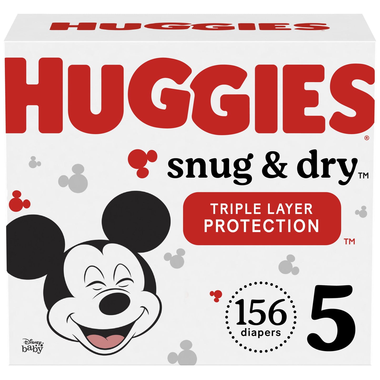 Huggies Snug & Dry Baby Diapers Size 5; Count 156