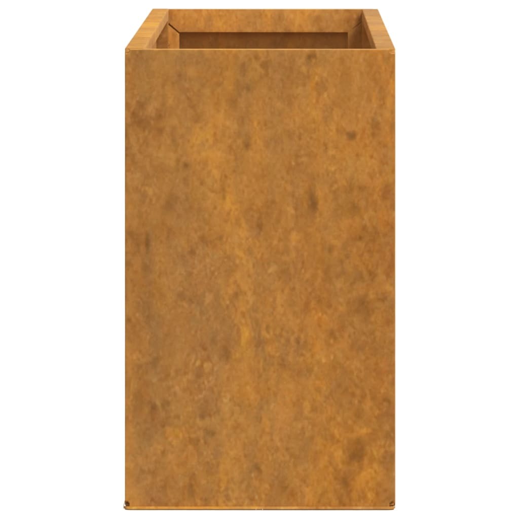 Wall Planters 2 pcs Rusty Corten Steel 20.9"x3.9"x6.7"
