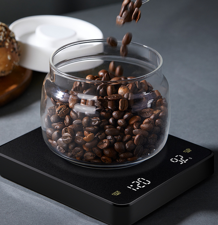 intelligent electronic scale. coffee timing scale kitchen scale household electronic scale 0.3-2000g