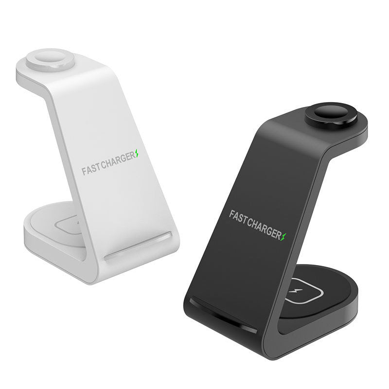 New vertical wireless charging three in one mobile phone holder for Apple 14 15W multi in one charging