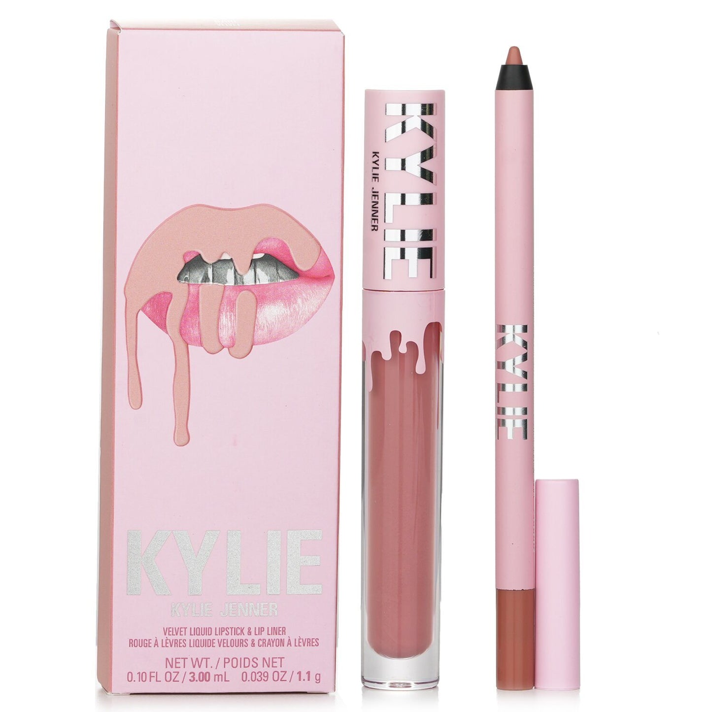 KYLIE COSMETICS - Velvet Lip Kit: Liquid Lipstick 3ml + Lip Liner 1.1g - # 700 Bare 006992 2pcs