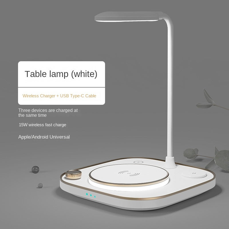 Four in one magnetic wireless charger 15w fast charge is applicable to multi-function three in one wireless charge of Apple mobile phone