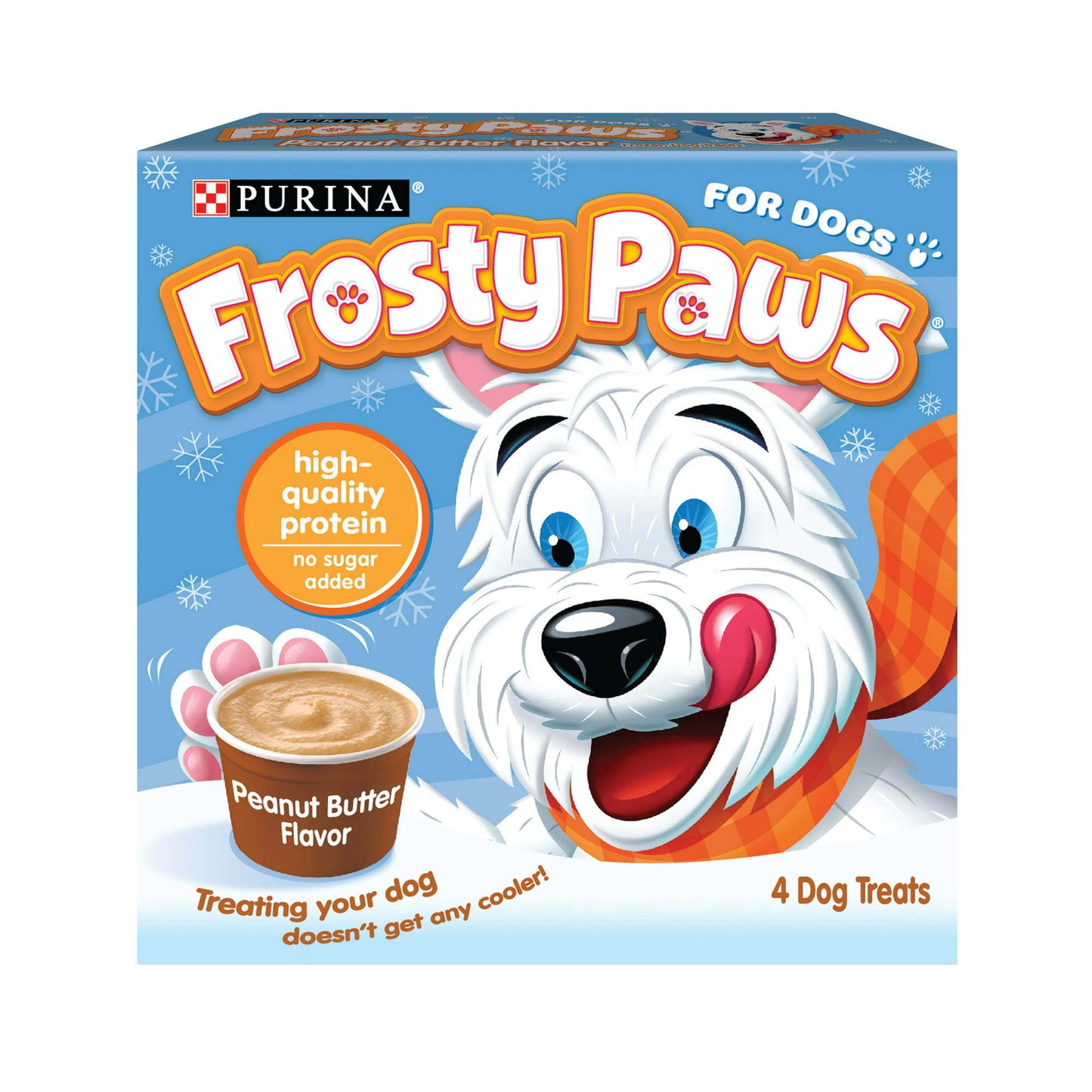 Purina FROSTY PAWS Peanut Butter Flavor Frozen Dog Treats 4 Count