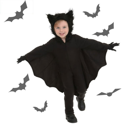 Kids' Vampire Bat Halloween Costume for Boys and Girls Jumpsuit Cosplay Set