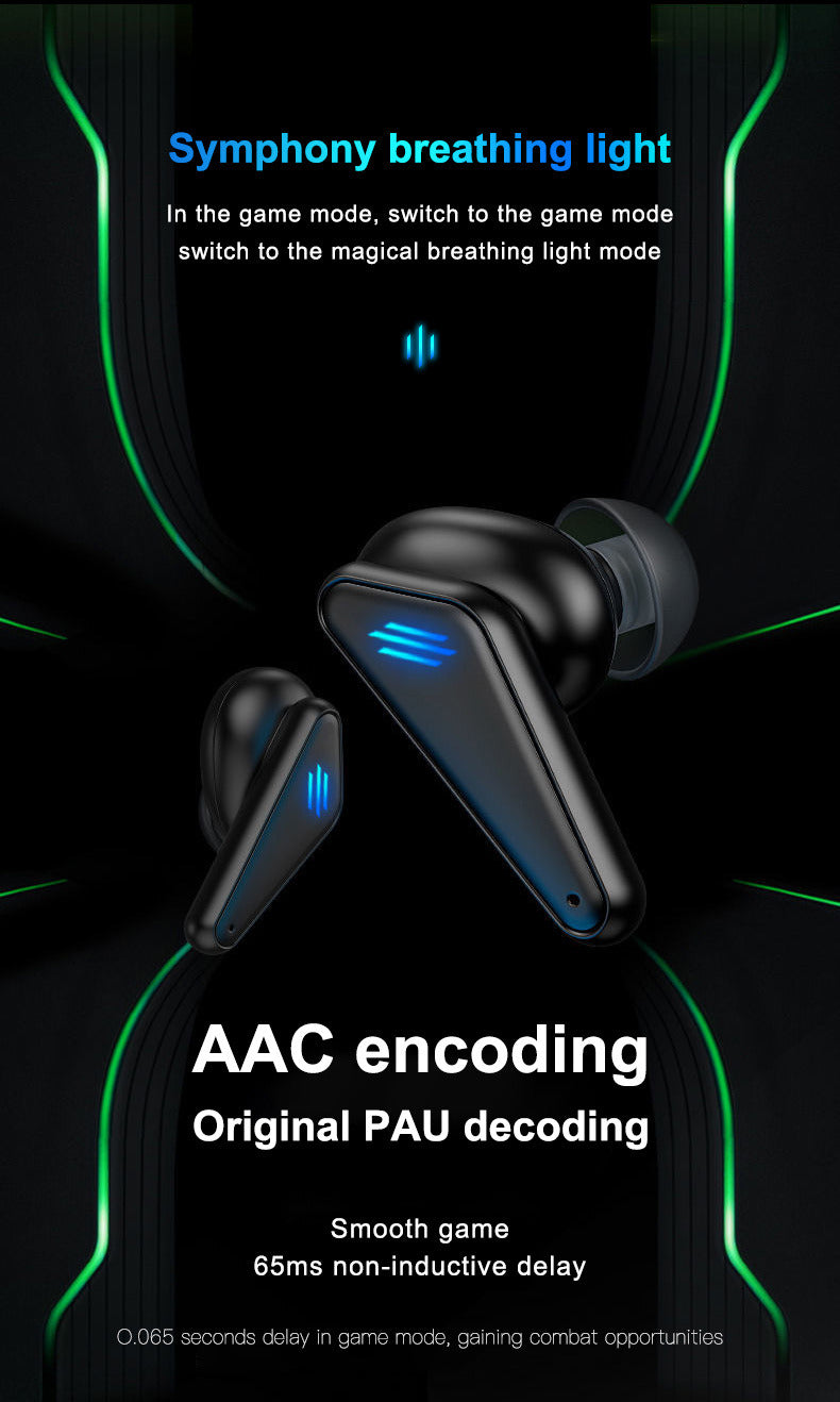 Wireless Gaming Earbuds, Low-Latency Bluetooth Earbuds, Active Noise Cancelation