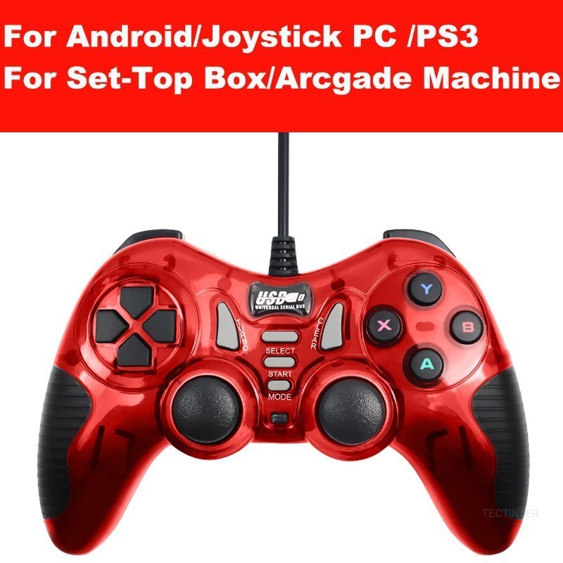 USB Wired Vibration Gamepad Joystick For PC Controller For Windows 7 / 8 / 10 Not for Xbox 360 Joypad with high quality