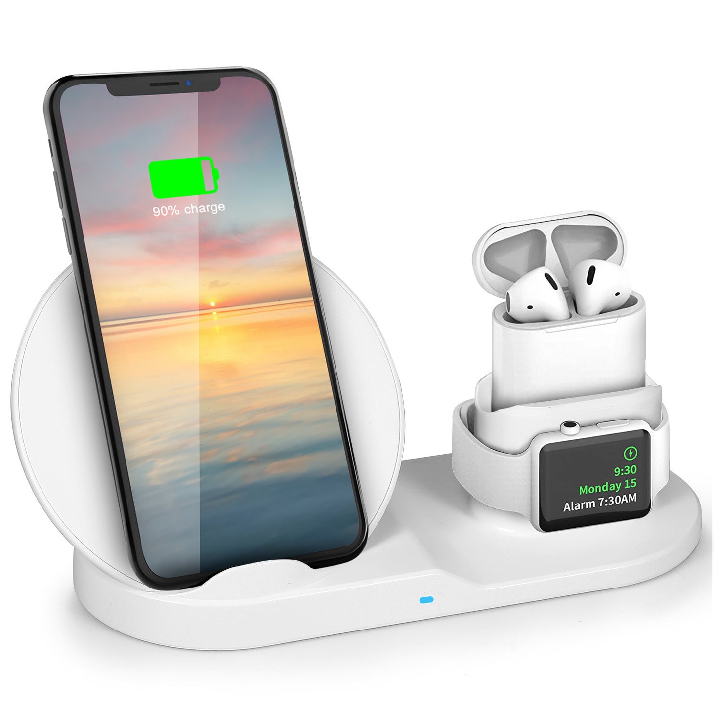 Wireless Charger 10W Fast Charging Station For iPhone Apple Series 5/4/3/2/1 AirPods