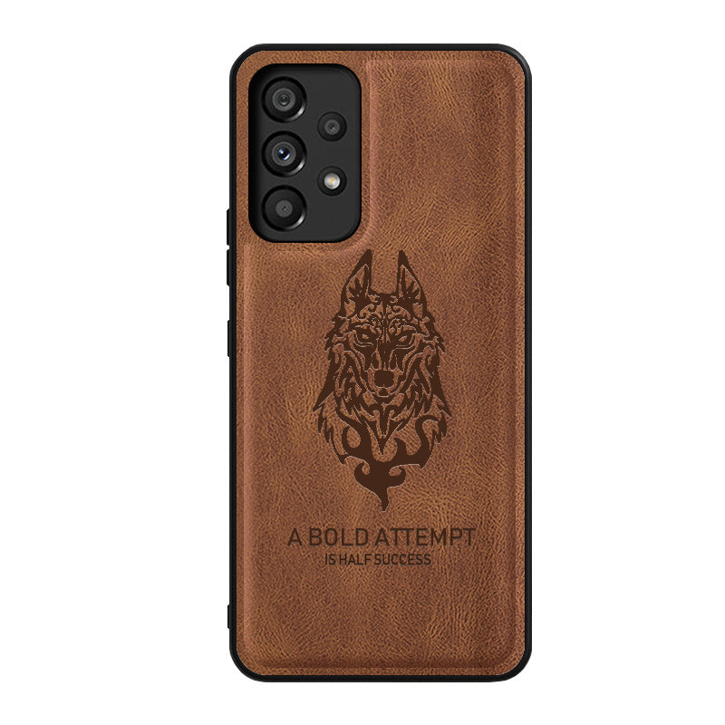 Case for Samsung Galaxy A53 4G/5G Phone Case Soft TPU Samsung Galaxy A53 4G/5G Phone Case(Samsung Galaxy A53 4G-tiepi-wolf-hei)