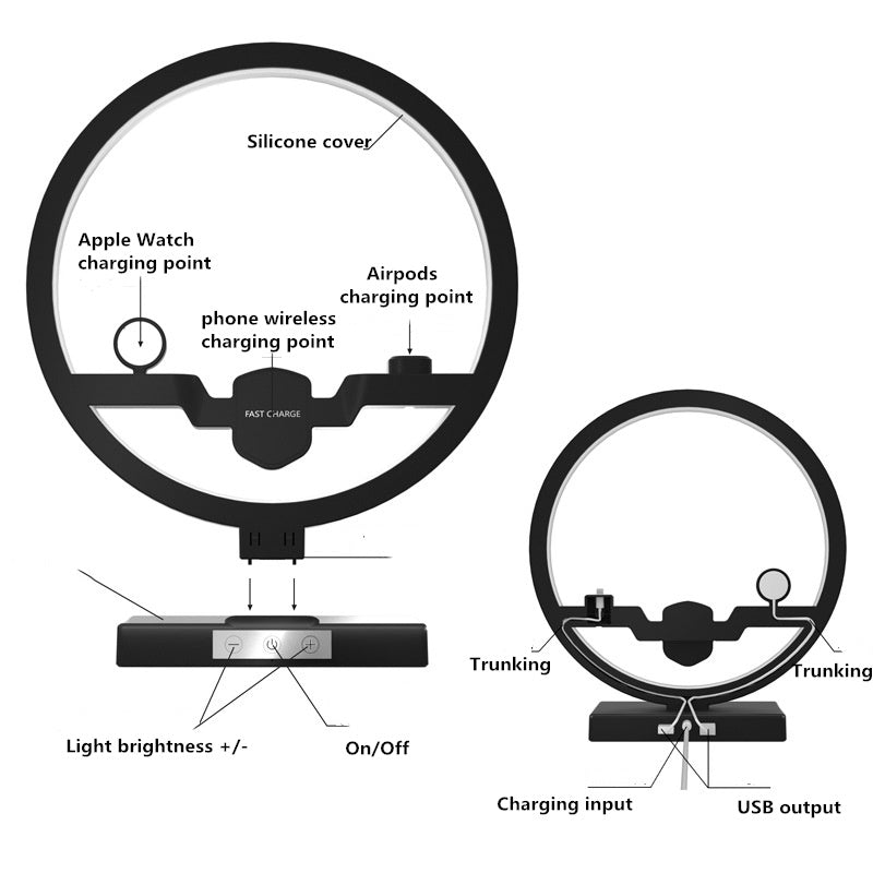 3 in 1 Wireless Charger Applicable For Mobile Phone Charging Bracket Hotselling