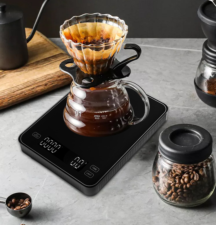 Electronic balance scale. Commercial electronic scale 3000g, coffee timing scale