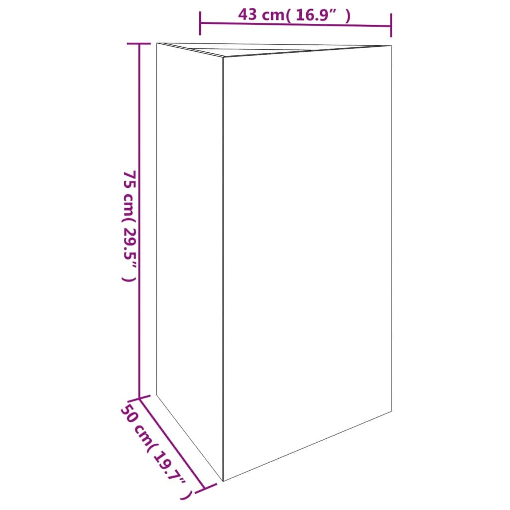 Garden Planter 19.7"x16.9"x29.5" Corten Steel