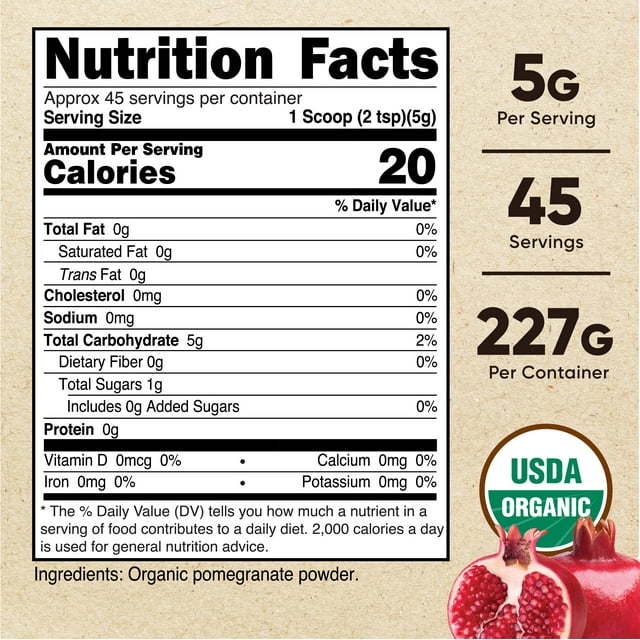 Nutricost Organic Pomegranate Powder 8oz, Supplement