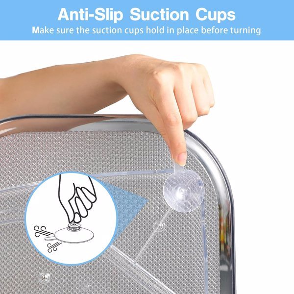 Lazy Susan Turntable Organizer for Refrigerator, Clear Rectangular Fridge Organizer Storage 15.7 inche, Square Lazy Susan for Refrigerator Cabinet, Table, Pantry, Kitchen, Countertop