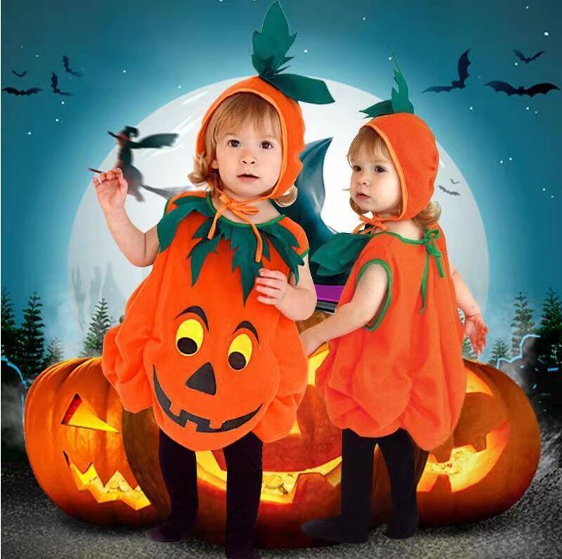 Halloween Pumpkin Costume for Kids, Toddler Infant Baby Halloween Costume Outfit Set