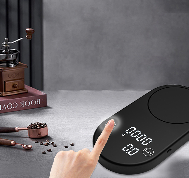 multifunction electronic scale. 0.3-2000g Kitchen baking scale quantity coffee timing scale