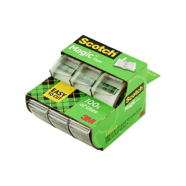 Scotch Magic Tape Dispenser. ¾ in. x 325 in., 3 Dispenser