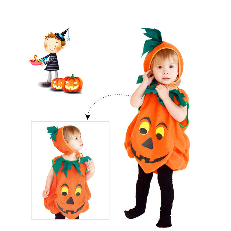 Halloween Pumpkin Costume for Kids, Toddler Infant Baby Halloween Costume Outfit Set
