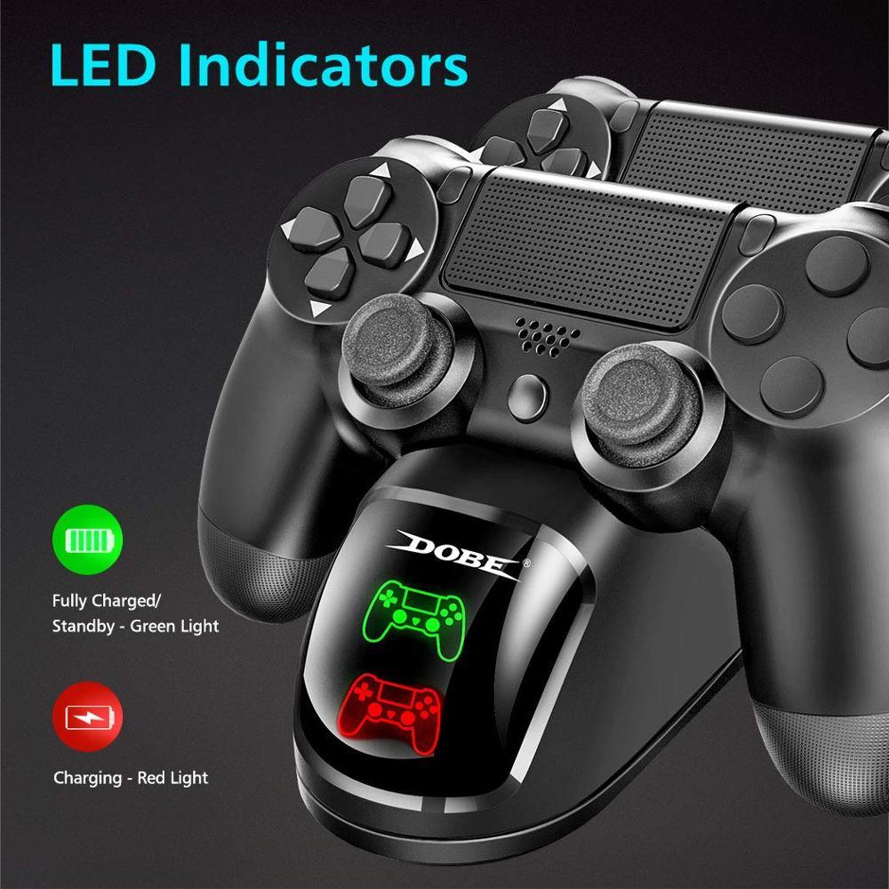 Dual USB for PS4/PS4 Slim/PS4 Pro Game Controller Gamepad Joystick Dock Mount