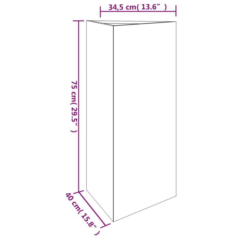 Garden Planter 15.7"x13.6"x29.5" Corten Steel