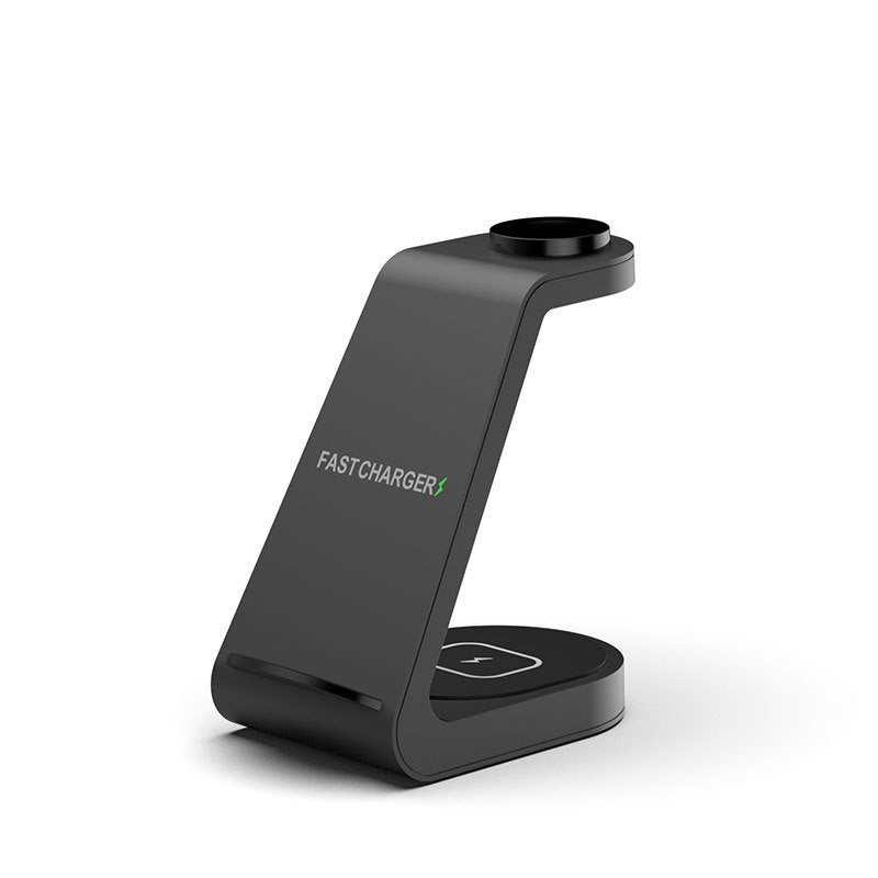 New vertical wireless charging three in one mobile phone holder for Apple 14 15W multi in one charging