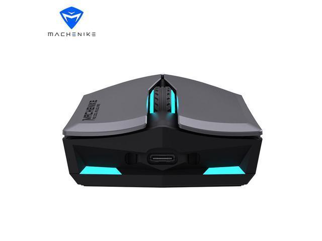 MACHENIKE M722 Wireless Mouse Game Mouse Wired E-sports Mouse iPad Notebook Mouse Dual Mode Mechanical Mouse 16000DPI - Black