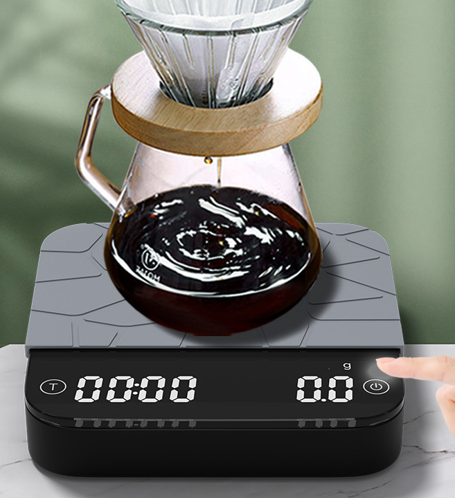 intelligent electronic scale. coffee timing scale kitchen scale household electronic scale 0.3-2000g