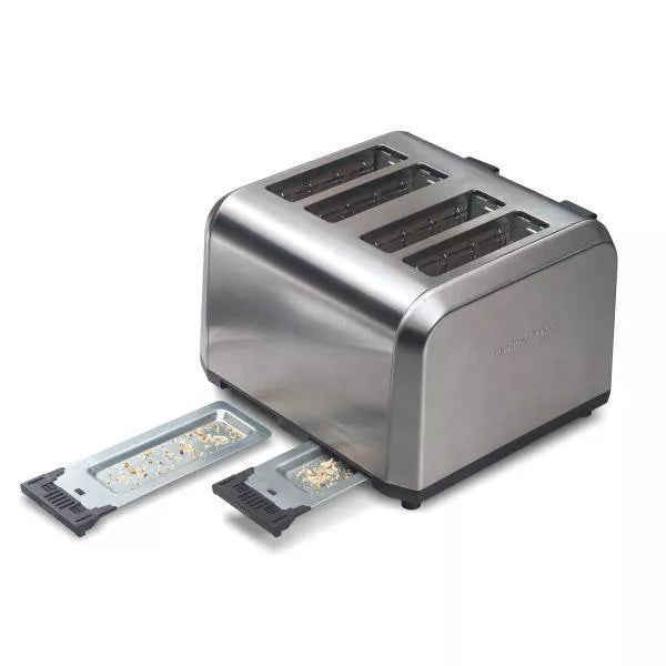4 Slice Toaster Brushed Stainless Steel