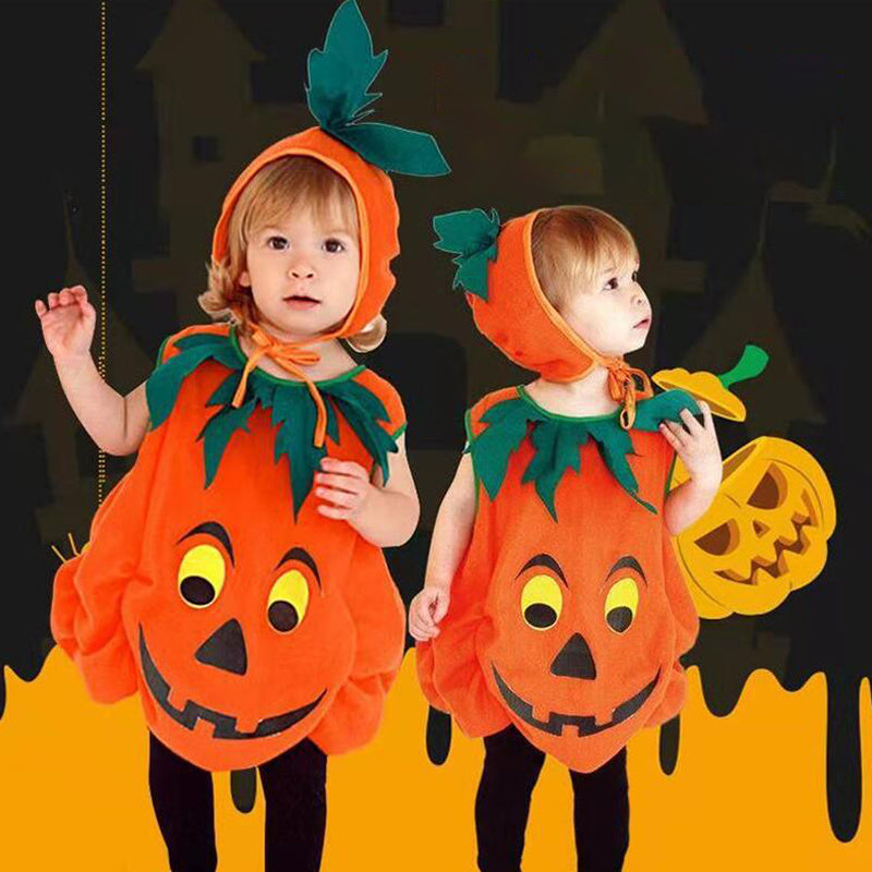 Halloween Pumpkin Costume for Kids, Toddler Infant Baby Halloween Costume Outfit Set