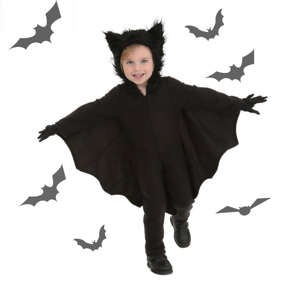 Kids' Vampire Bat Halloween Costume for Boys and Girls Jumpsuit Cosplay Set