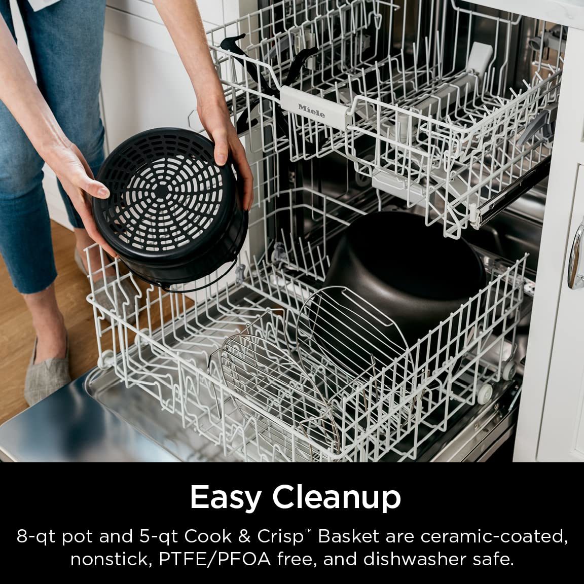 Ninja FD401 Foodi 12-in-1 Deluxe XL 8 qt. Pressure Cooker & Air Fryer that Steams, Slow Cooks, Sears, Sautés, Dehydrates & More, with 5 qt. Crisper Basket, Deluxe Reversible Rack & Recipe Book, Silver
