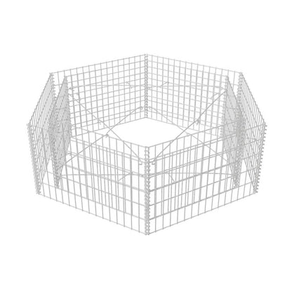 Hexagonal Gabion Raised Bed 63"x55.1"x19.7"