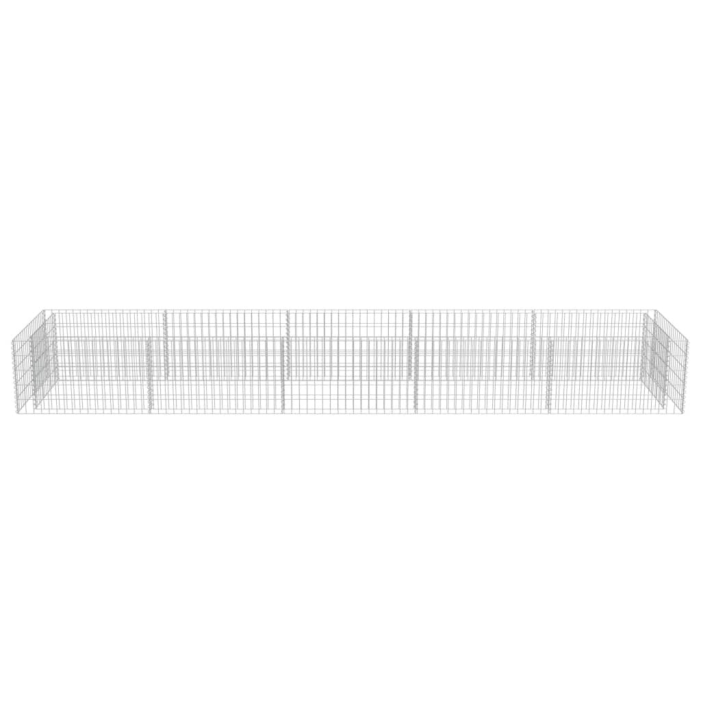 Gabion Raised Bed Galvanized Steel 177.2"x35.4"x19.7"