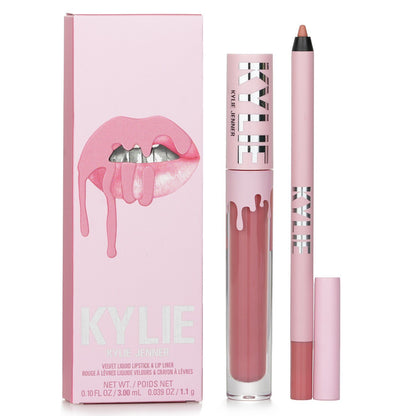 KYLIE COSMETICS - Velvet Lip Kit: Liquid Lipstick 3ml + Lip Liner 1.1g - # 705 Charm 006985 2pcs