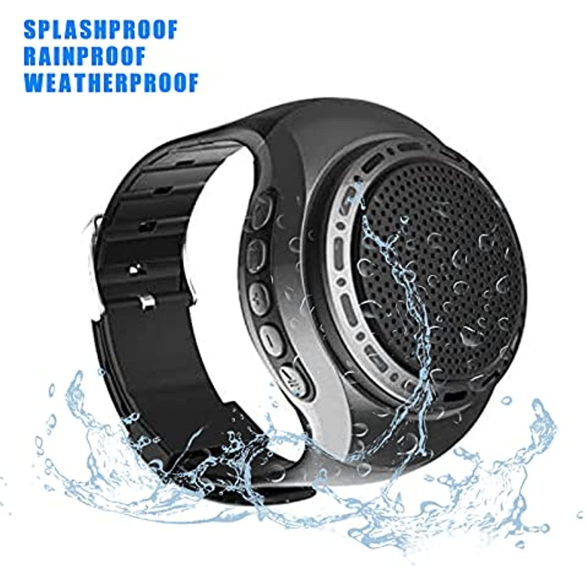 Wearable Waterproof Wireless Portable Bluetooth Speaker Watch; with MP3 Player & FM Radio & Selfie & Ultra Long Standby Time for Running; Hiking; Climbing; sports