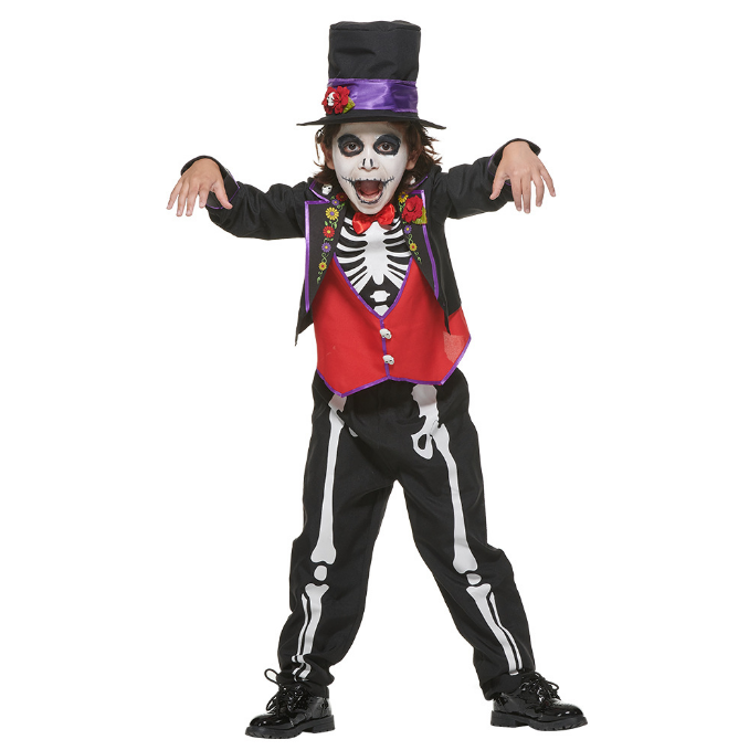 Mexican Day of the Dead Kids Costume Set Halloween
